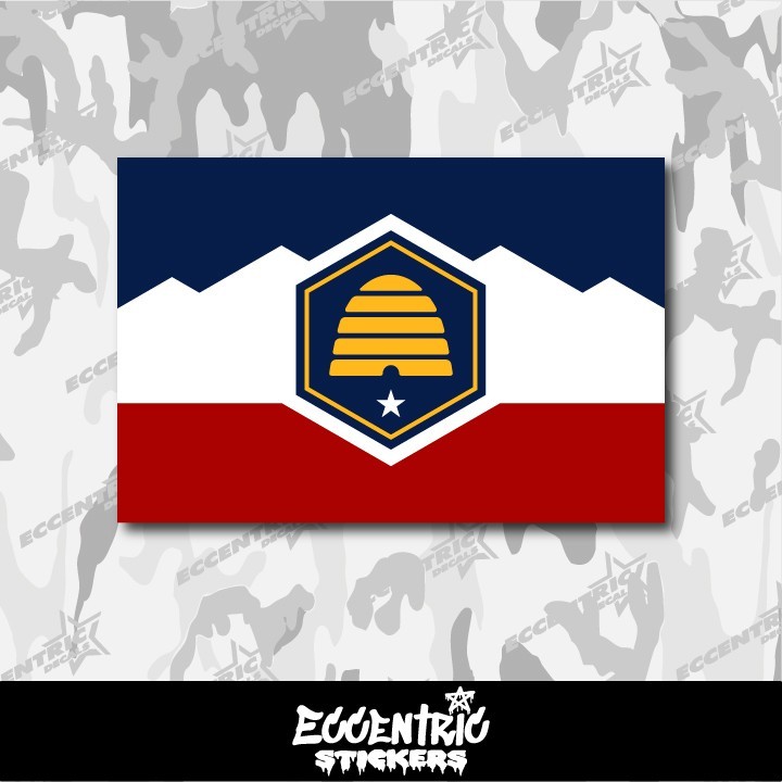 Utah State Flag Vinyl Sticker