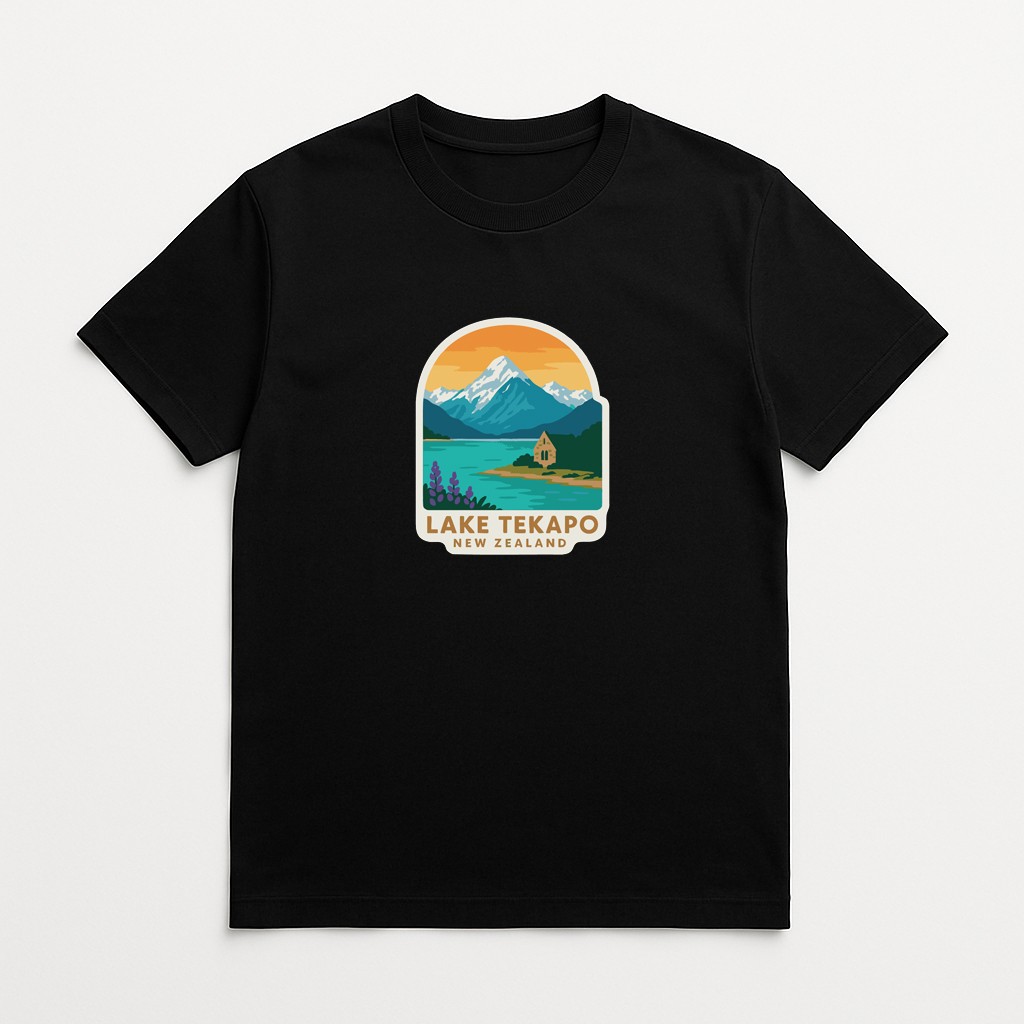 Lake Tekapo New Zealand Iron On Heat Transfer Vinyl HTV Die-Cut Symbolic