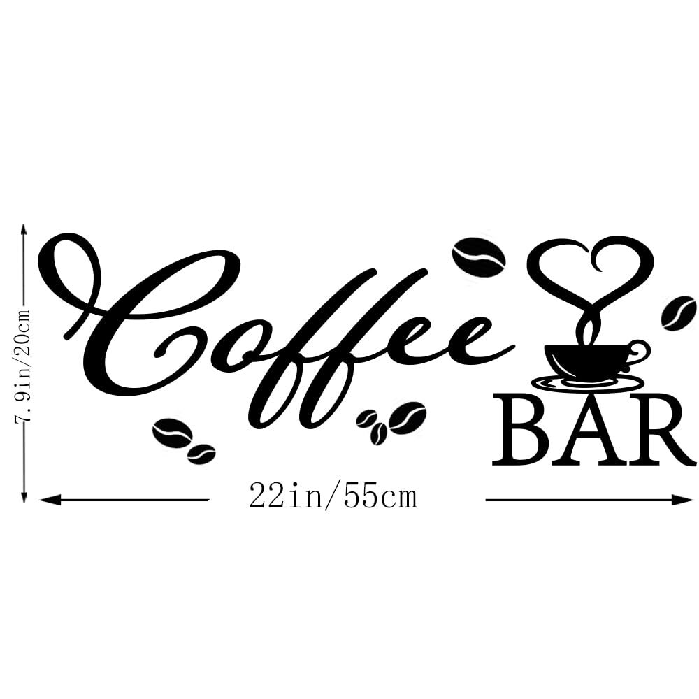 Coffee Bar Rustic Metal Sign Hanging Wall Decor for Home Kitchen Cafe