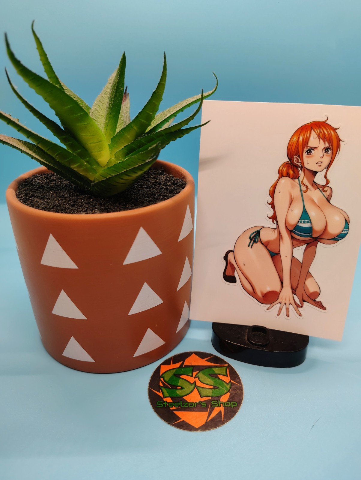 (4.5 Inches) One Piece – Nami (Bikini #2) – Water-Resistant Vinyl Sticker