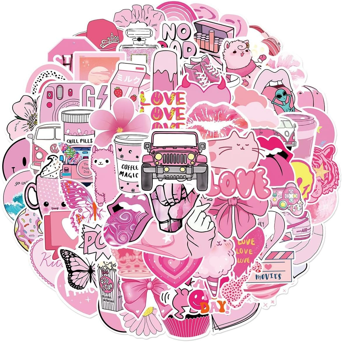 Animal Stickers for Kids, 100PCS Vinyl Stickers Bulk for Waterbottle Laptop Scra