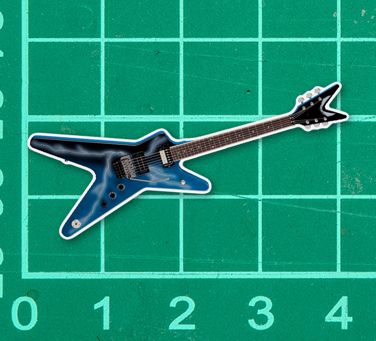 Dimebag Darrell Lightning Bolt Guitar Sticker