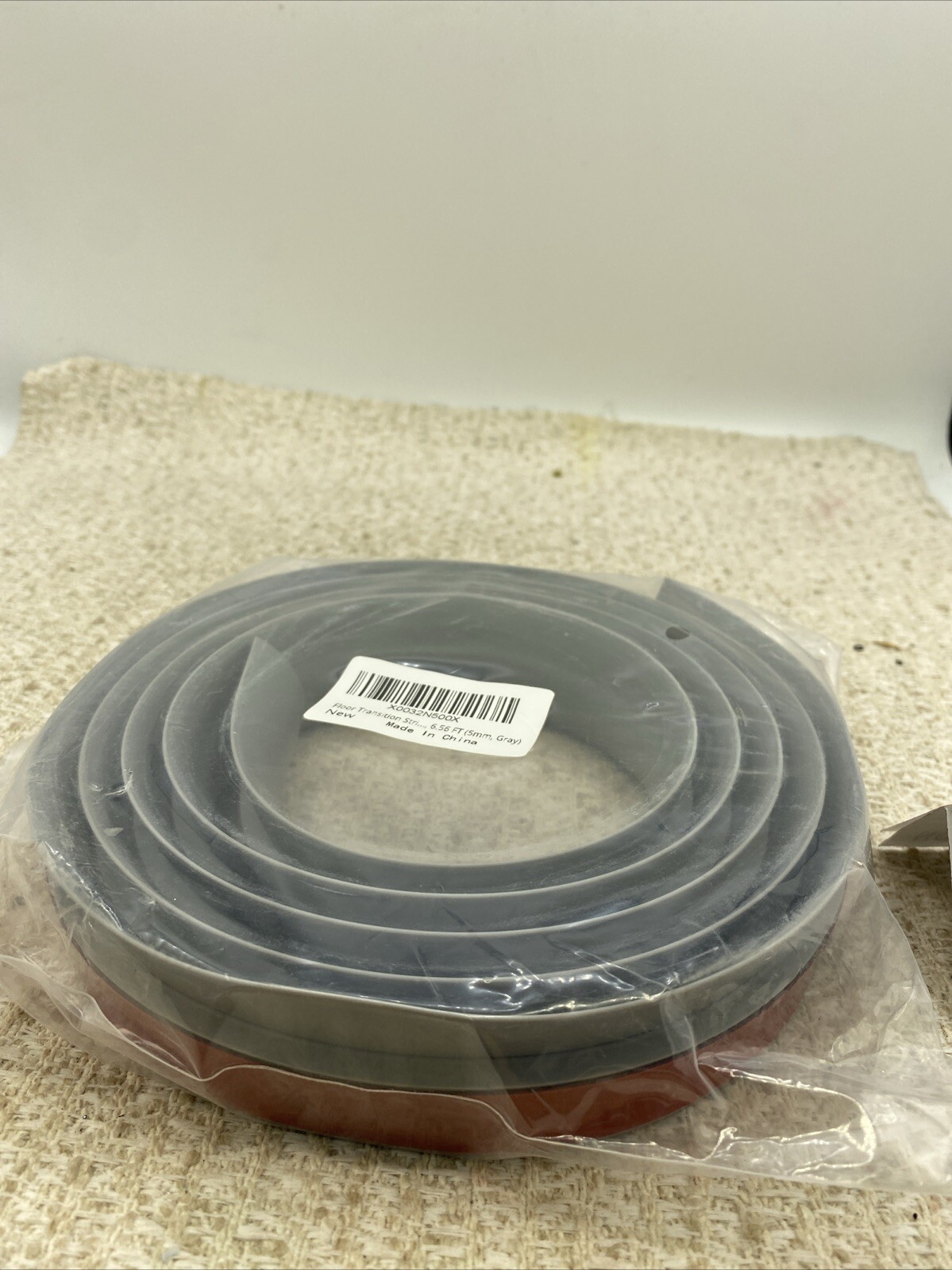 Floor Transition Carpet Edging Strip Self-adhesive Floor Edge Strip 6.56 Ft Gra