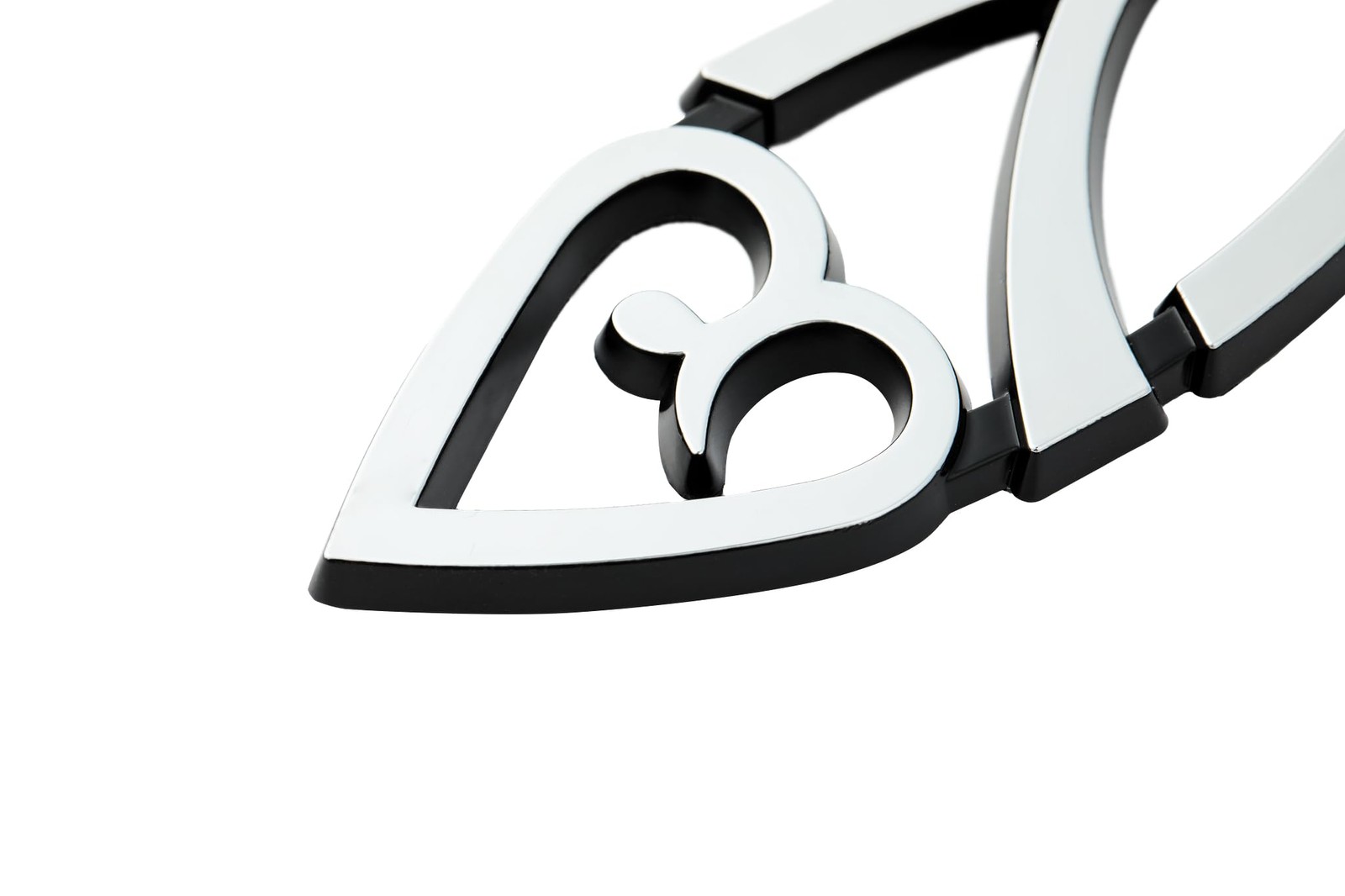 New Jesus Fish Car Decal 4 x 1.4 Inch – 3D Metallic Look Chrome Christian Sym…