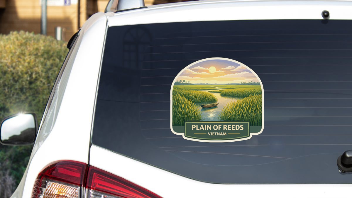 Plain of Reeds Cultural Landscape Vietnam Sticker Decal Vinyl Die-Cut Heritage