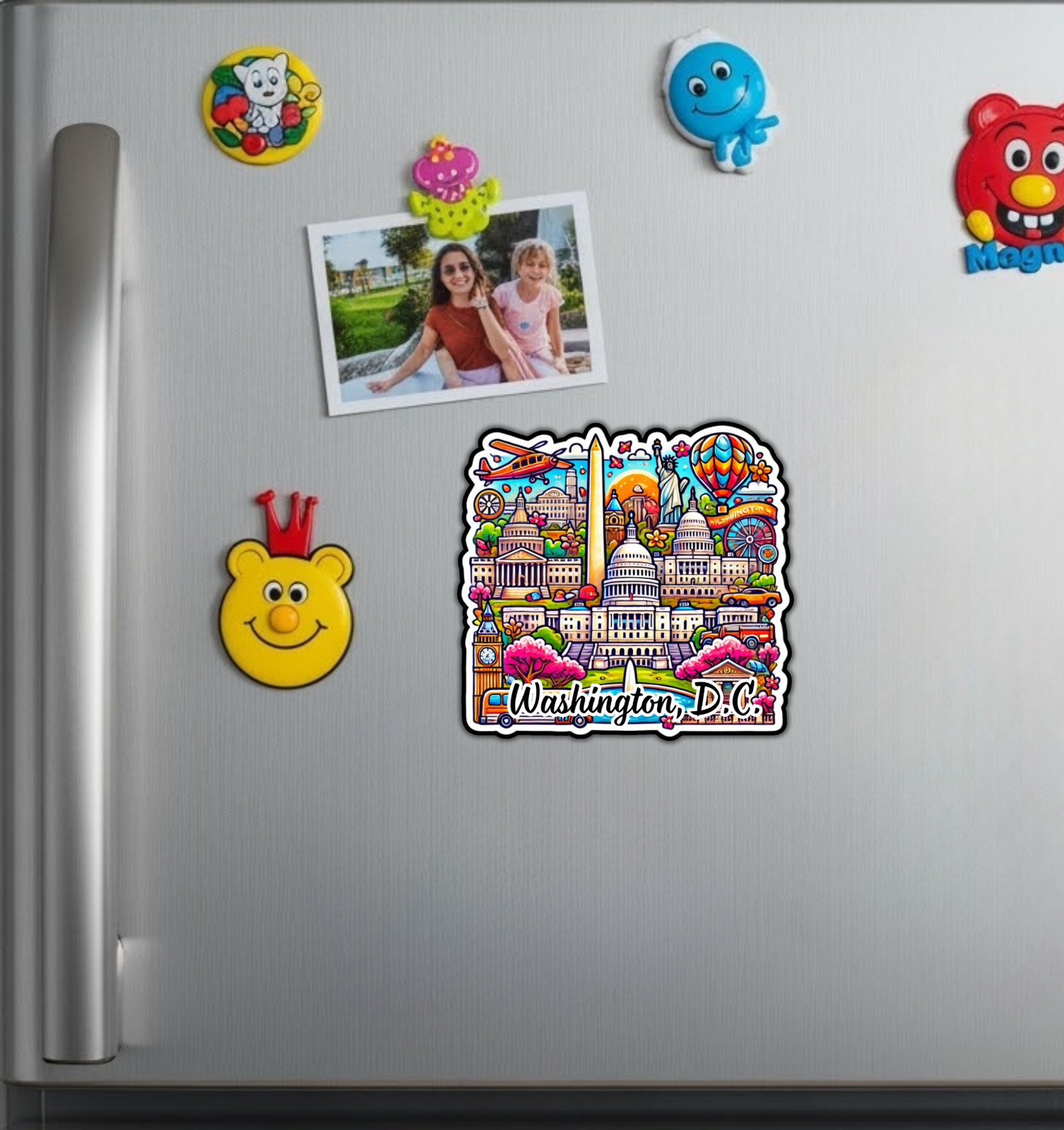 Washington DC Fridge Magnet or Laptop Sticker