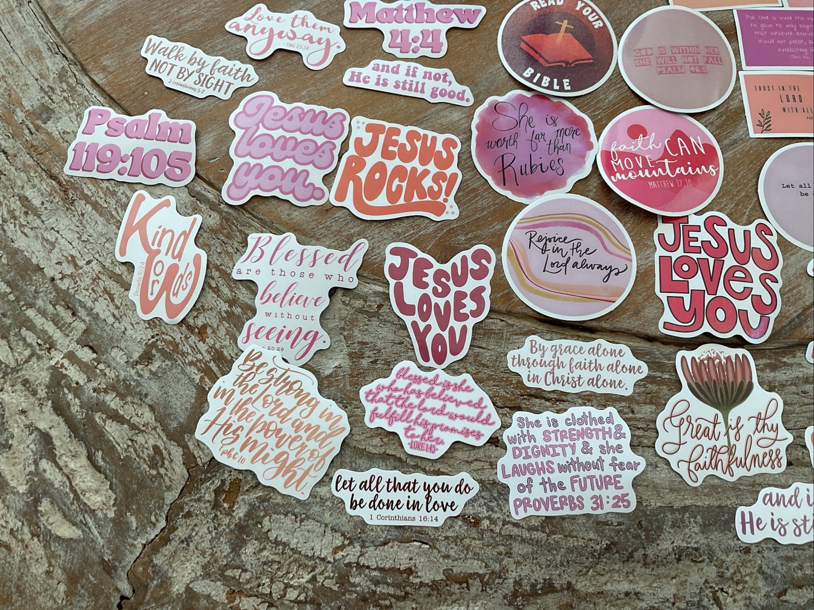 God Lord Jesus Christ Vinyl Stickers Cross Cute 10 Random Stickers Christian!!!!