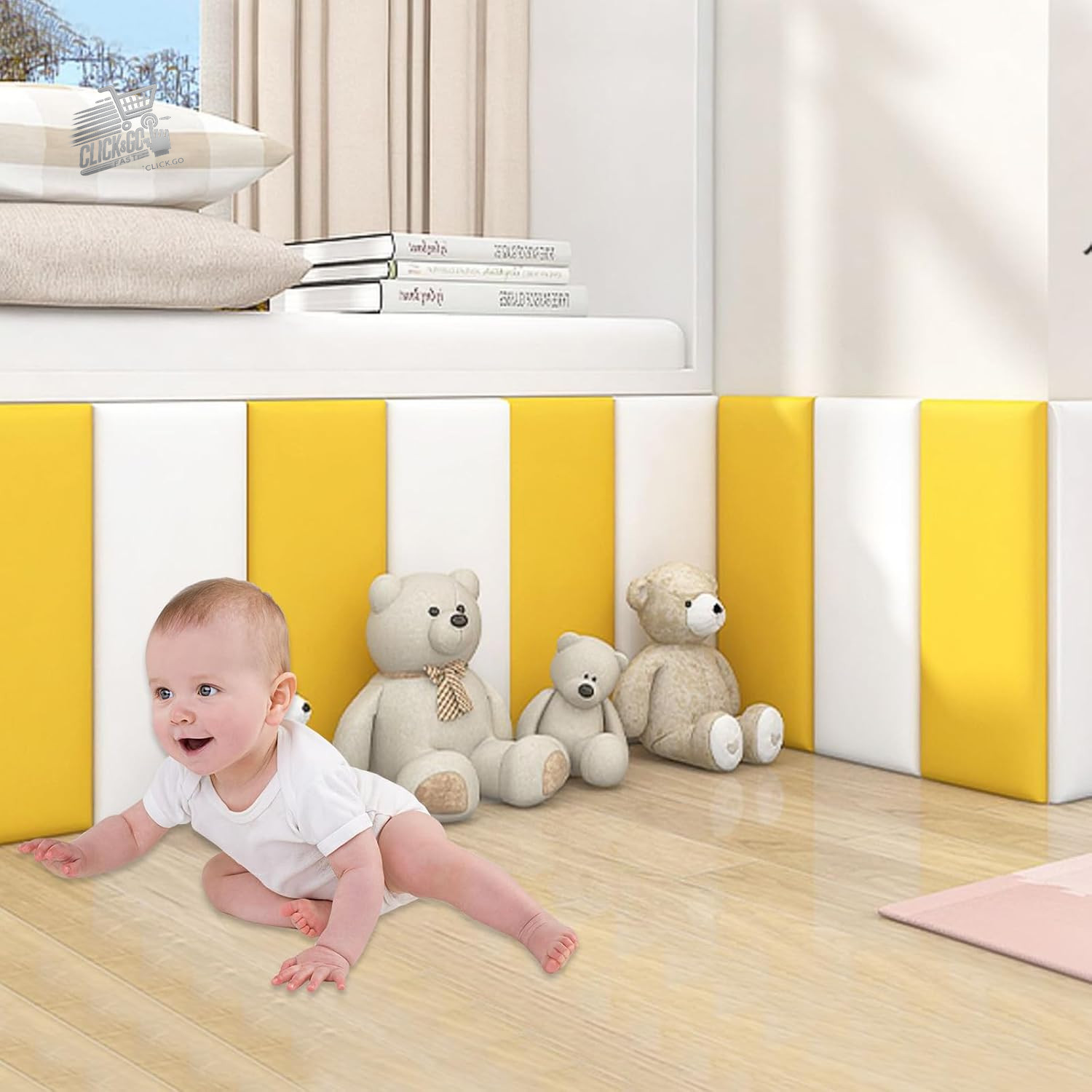 3D Wall Panels Padded Stickers Headboard Bed Kids Wall Saving Moleproof