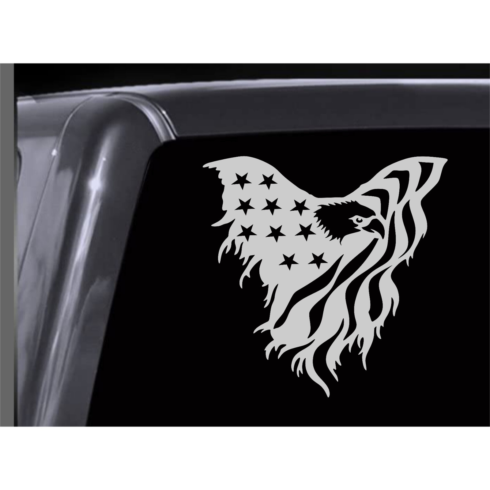 AMERICAN EAGLE FLAG Patriotic vinyl decal Vinyl Window Decal Sticker Car Truck