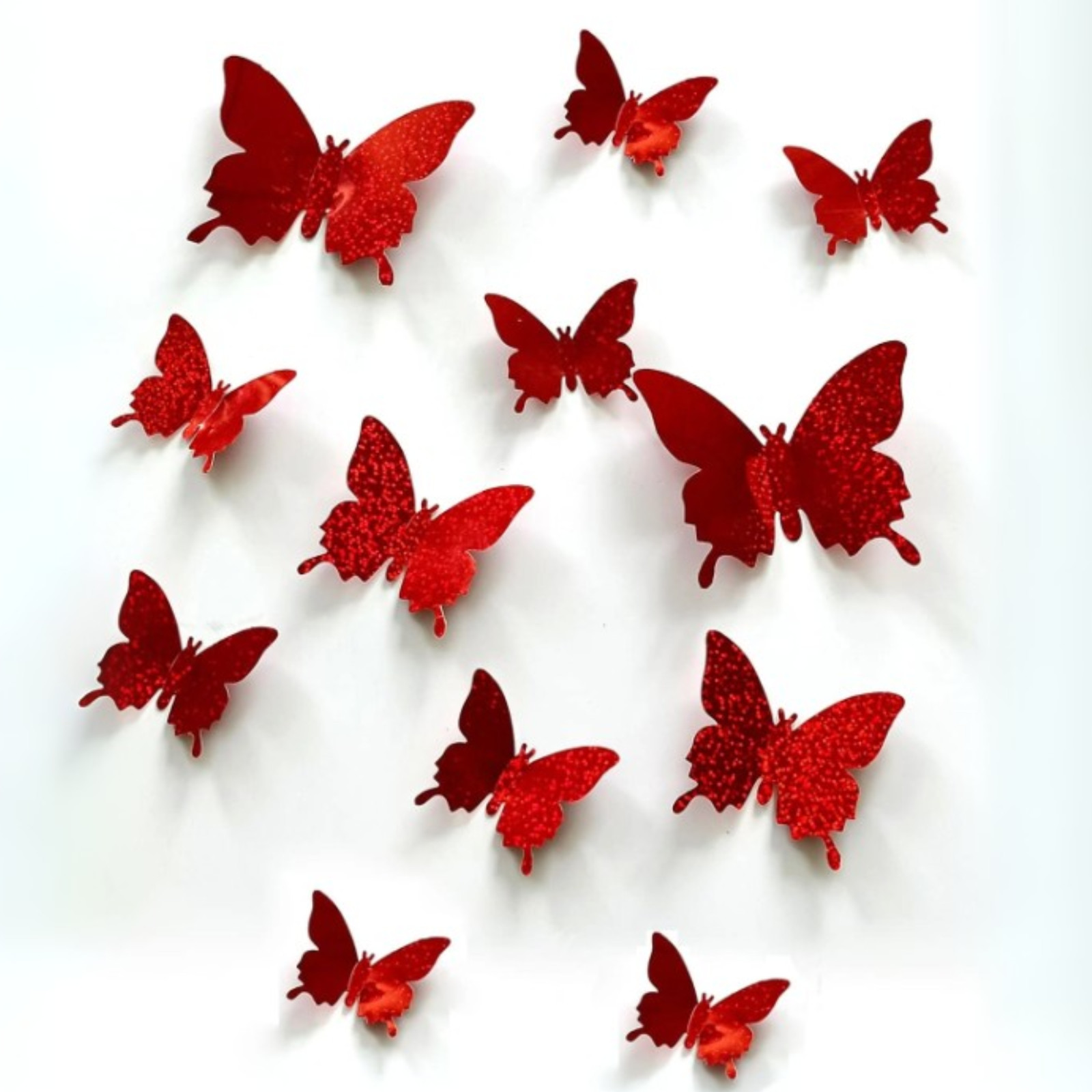 12pcs Butterfly Wall Stickers 3D Vinly Decal for Home & Festival Decoration Gift