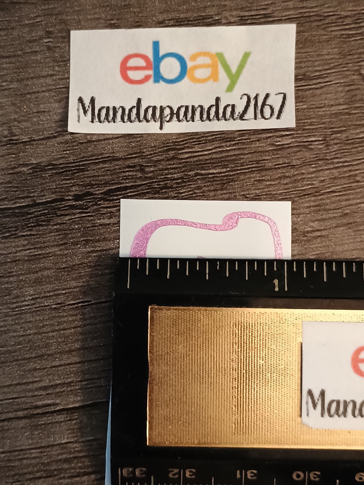 3" x 1" Pink Bitch Decal – Shimmer Permanent Vinyl – Sparkly – Glittery – Cute