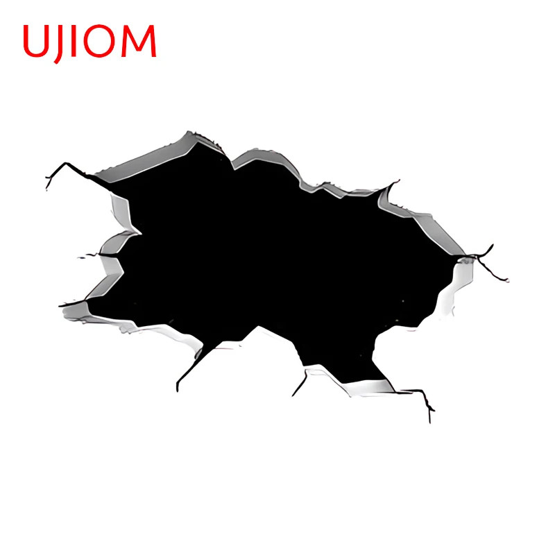UJIOM Crack Wall Stickers Design Creative Attractive Baby Nursery Room Decal