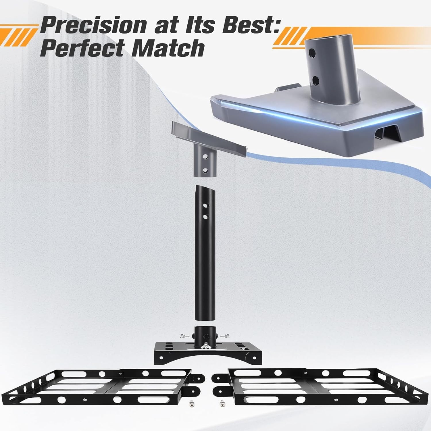 Gen 3 Starlink Roof Mount, Ridge 45 cm x 7 x 43 cm, Black