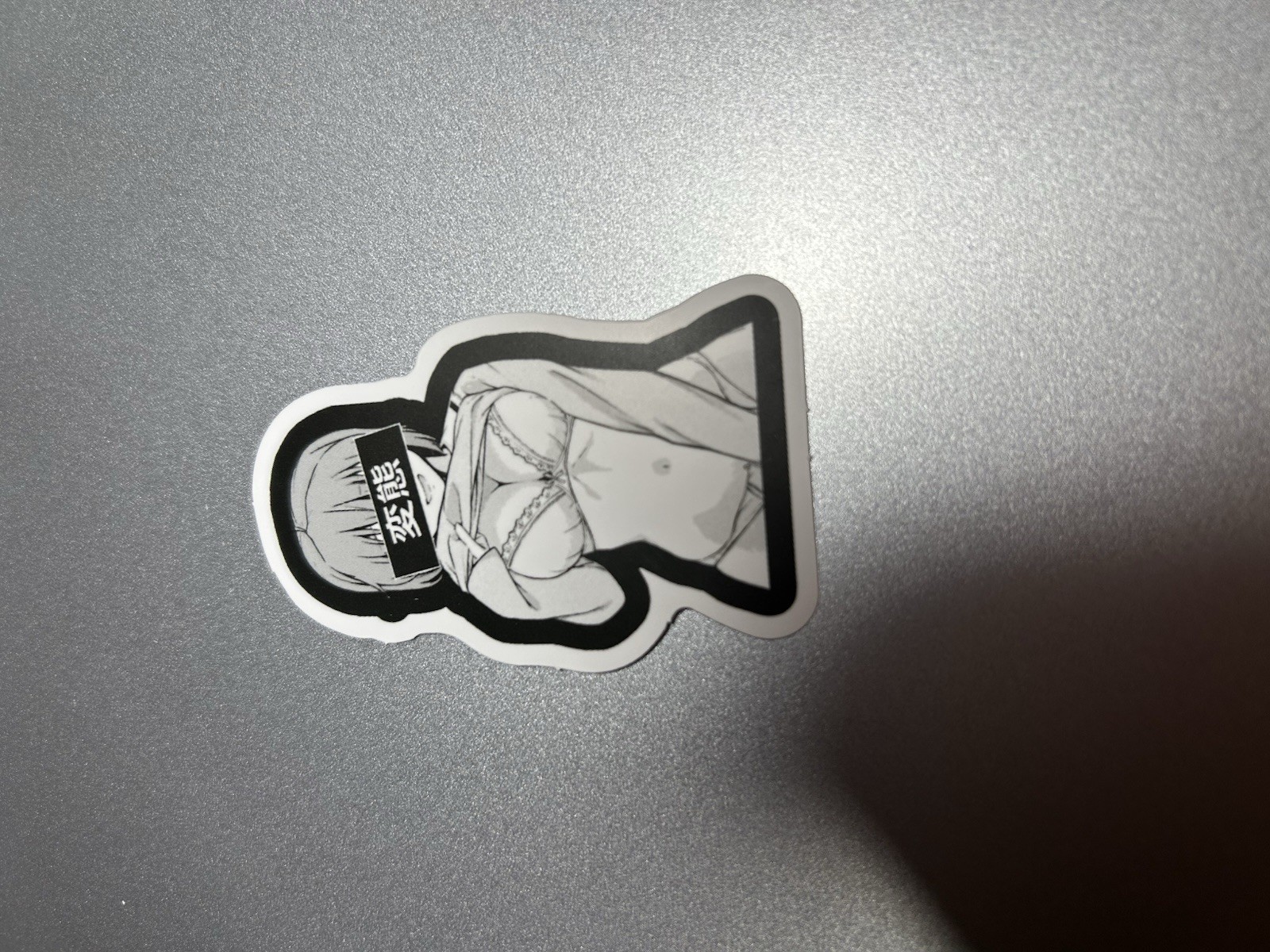 black and white waifu lewd sexy girl stickers #9