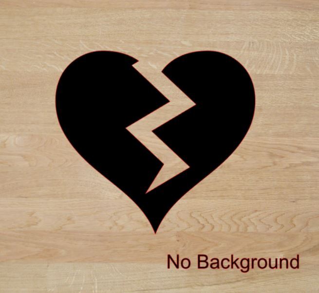 Broken Heart Sticker PICK SIZE COLOR Vinyl Decal Love Car Bumper Laptop Tumbler