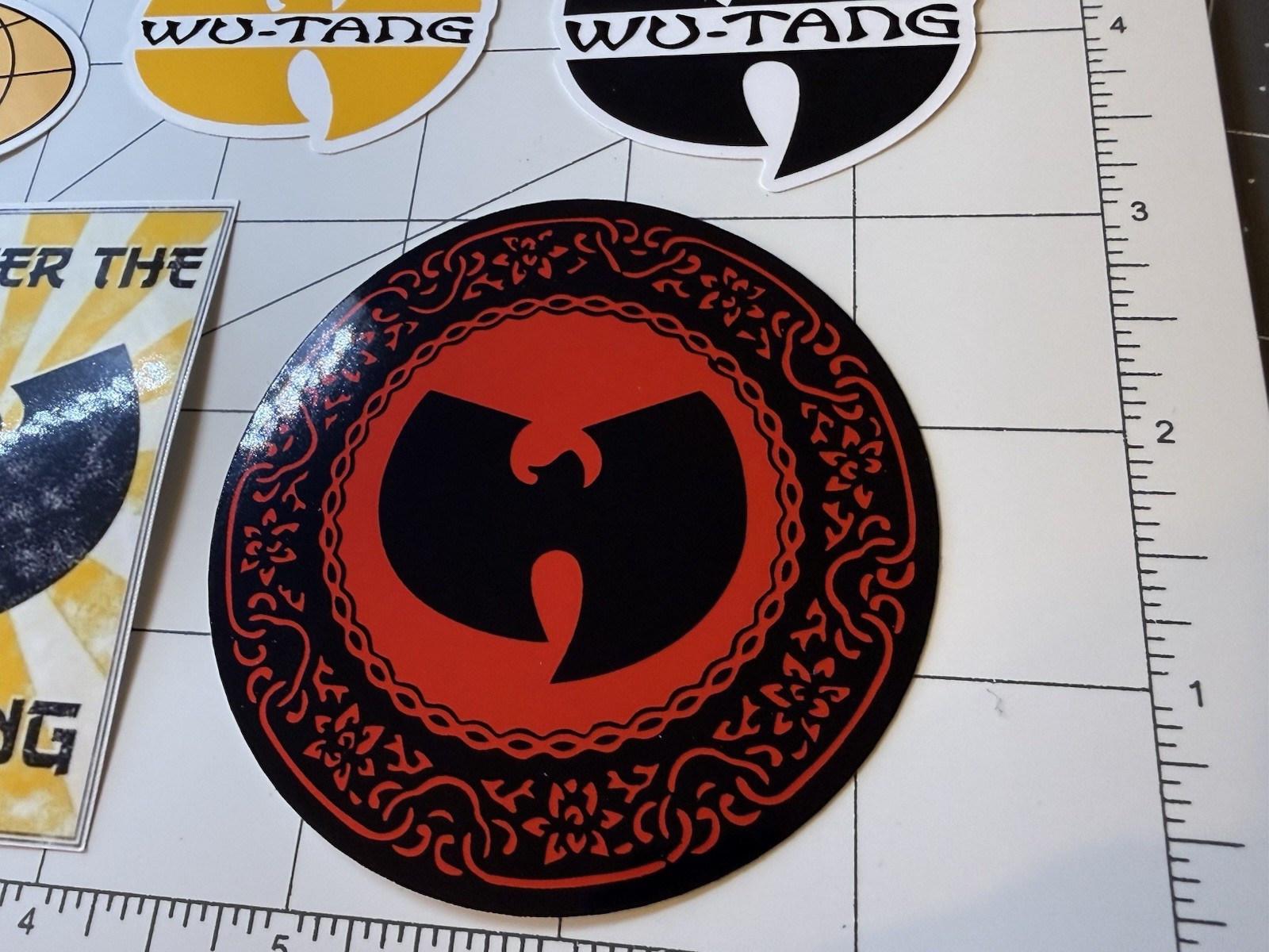 Wu Tang Clan Stickers 6 Sticker Lot Hip Hop Rap Music