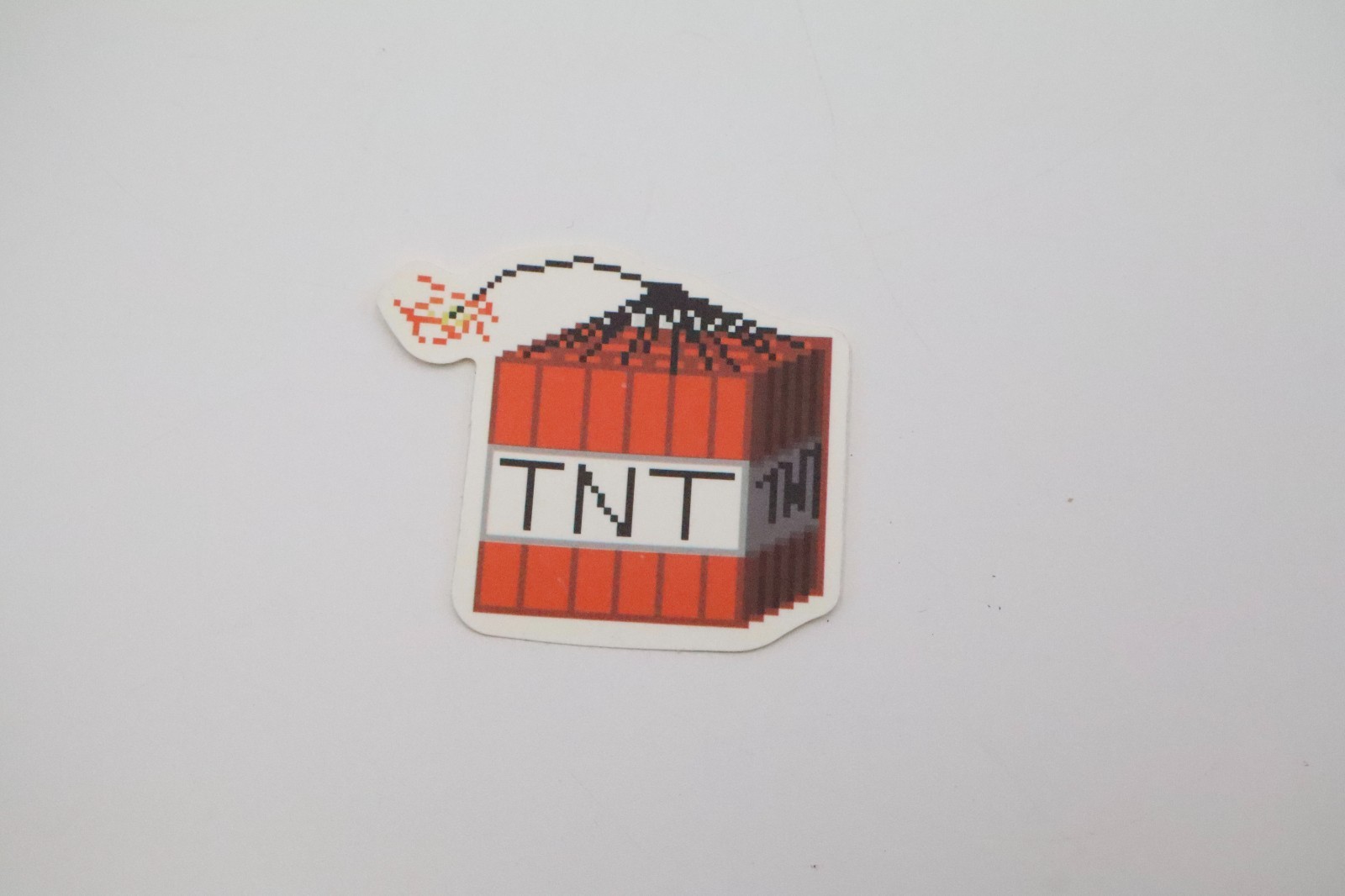 Minecraft TNT Pixel Art Sticker Decal Explosive Block Gamer Laptop Water Bottle