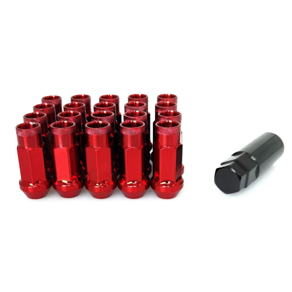 Lug Nuts M12X1.25 Open End Wheel Nuts,Taper Acorn Seat, Forged Locknut Racing Nu