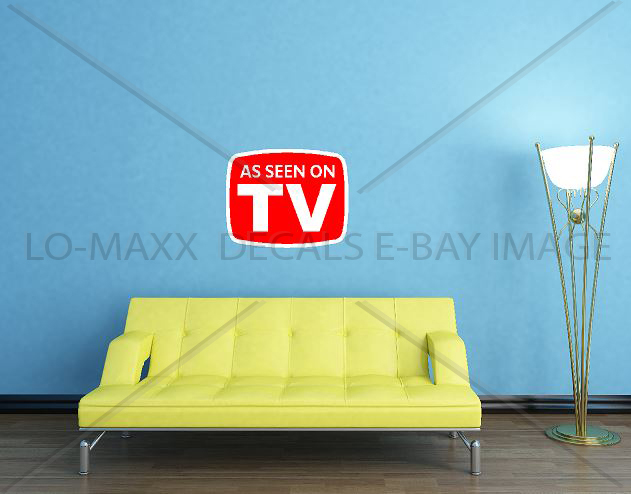 As Seen On TV Car Truck SUV Bumper Glass Various Sizes Printed Vinyl Sticker