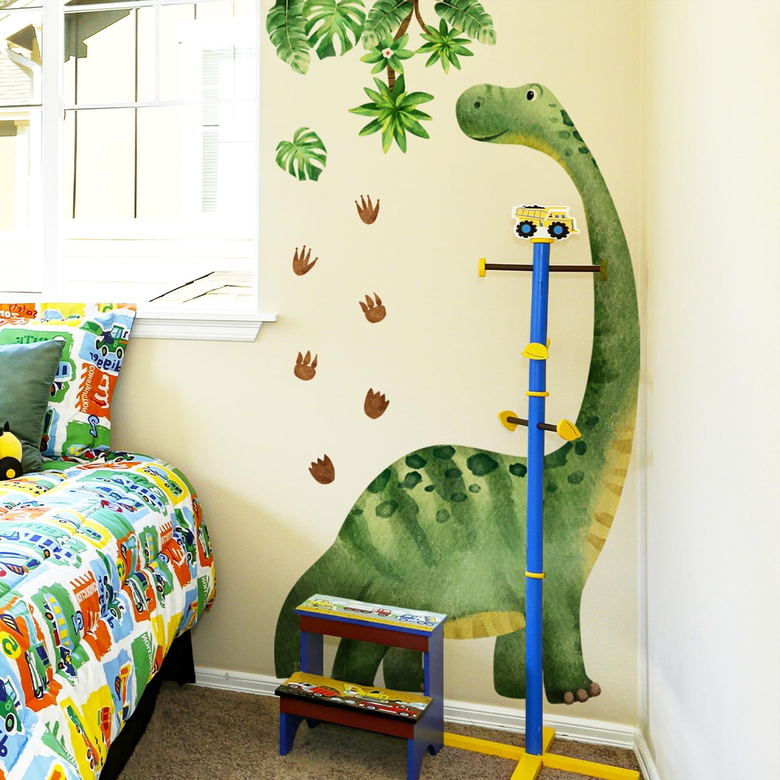 Large Dinosaur Wall Decals for Boys Room – Sunoyar Removable Kids Dino Wall Deco