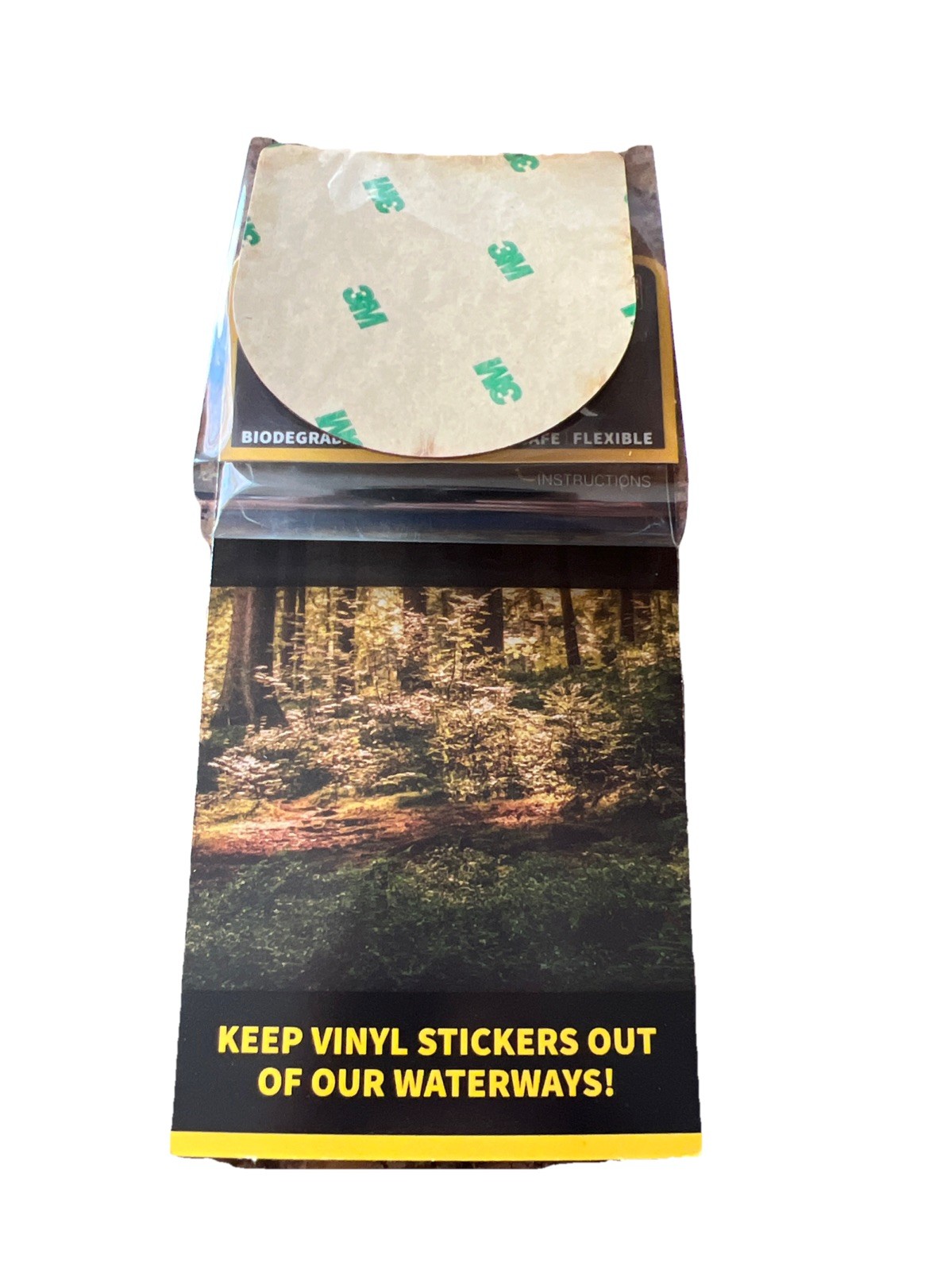Live Simply WOOD Sticker Dishwasher SAFE Flexible Biodegradable Dust City 3M NEW