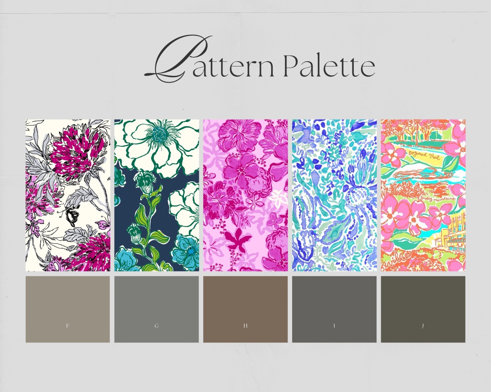25 Lilly P Premium Vinyl Patterns & Iron on HTV, for Cricut cutting machines
