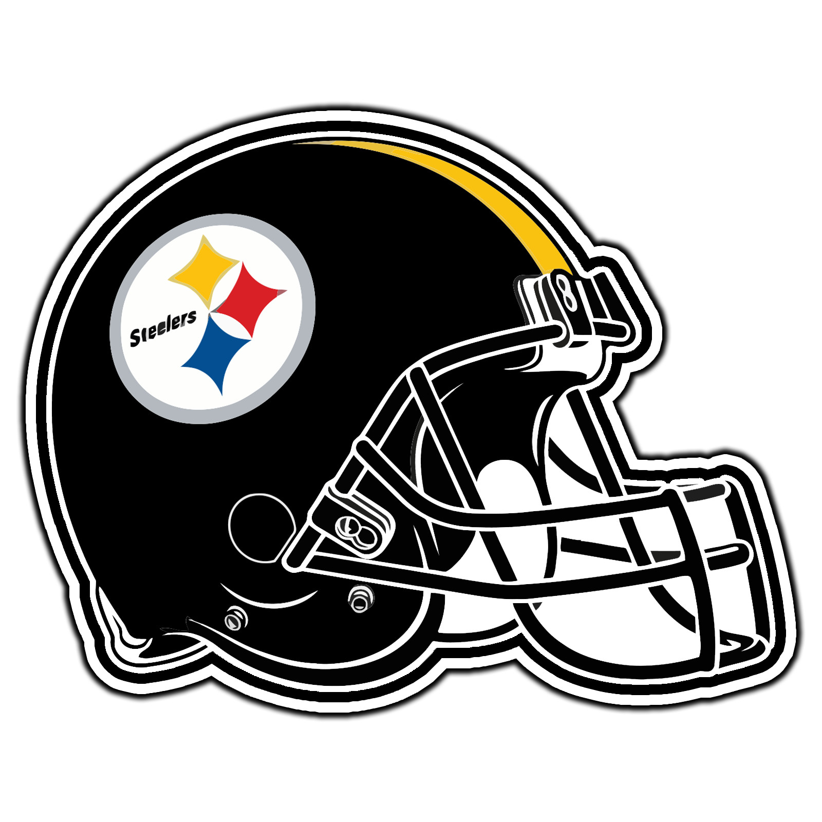 Pittsburgh Steelers Helmet Logo #3 Football Sticker Waterproof Vinyl Decal Car