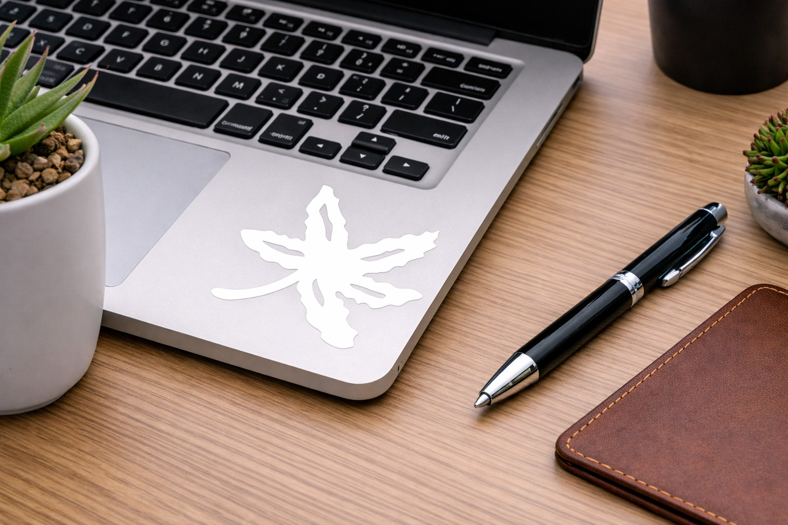 Ohio Buckeye Leaf Vinyl Decal Sticker Car Window Laptop Waterproof 2"-8"