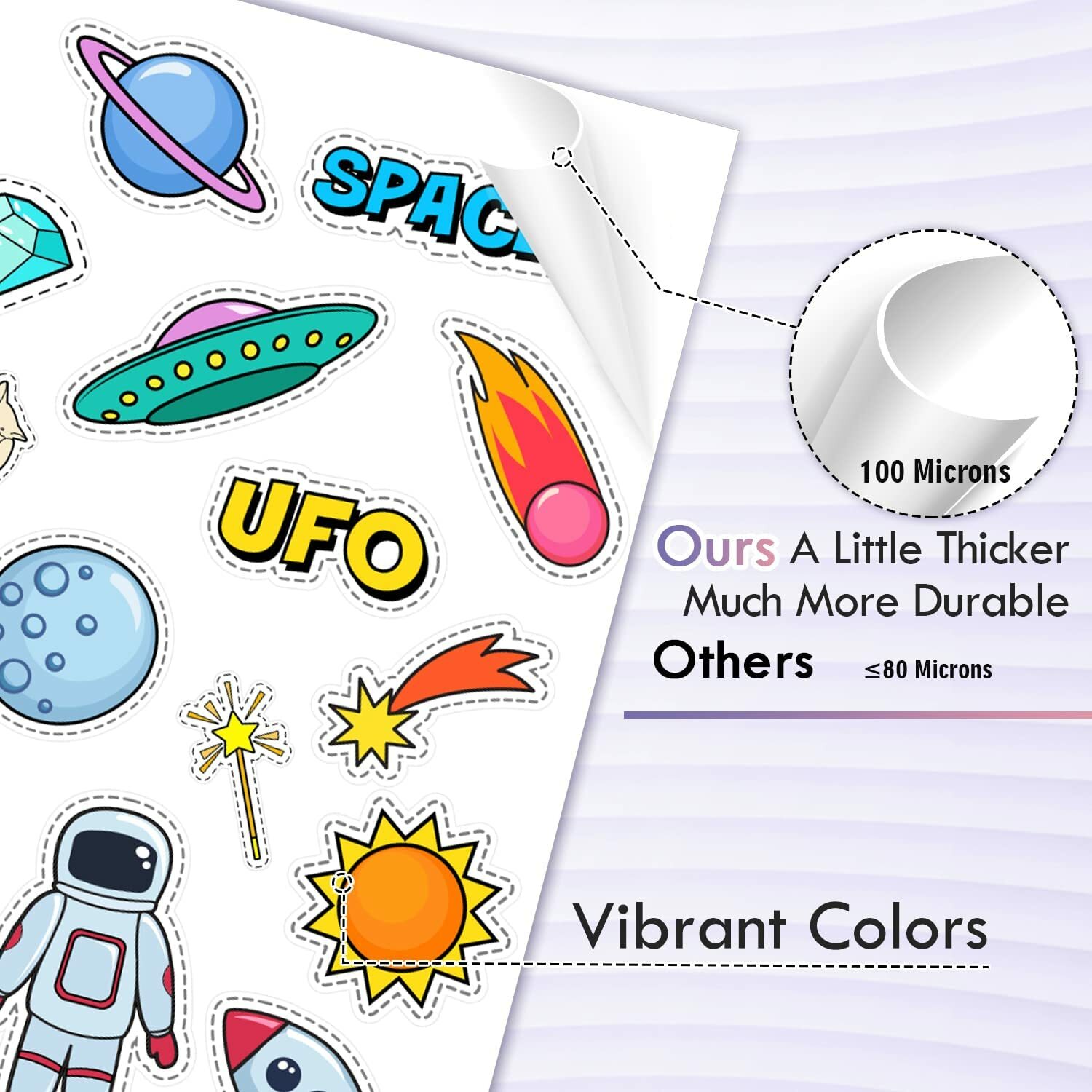 Lot 20-100PK KOALA Printable Vinyl Sticker Paper Waterproof 8.5×14 Glossy White