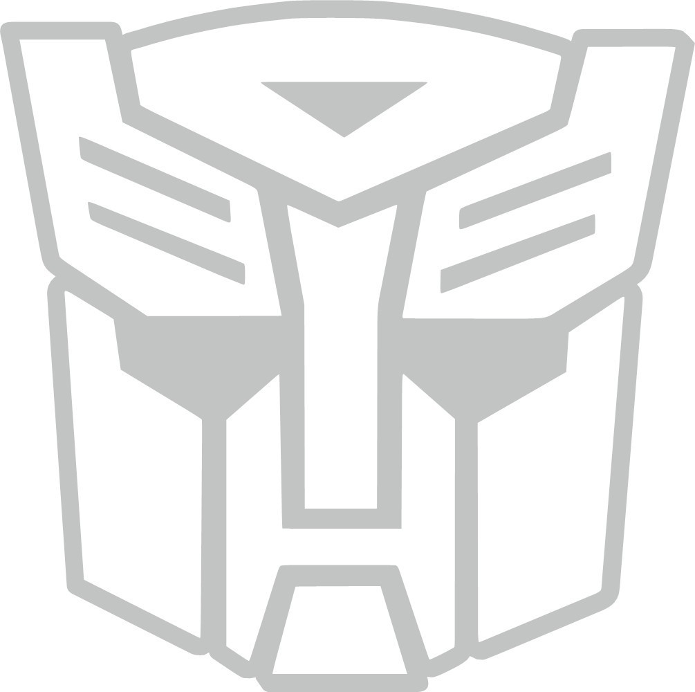 Outlined Transformers Autobot Decal Vinyl Sticker laptop helmet window wall door