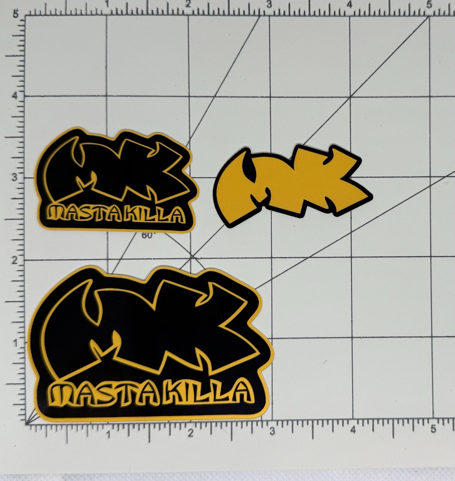 Wu Tang Clan Stickers Masta Killa Stickers Logo 3 Sticker Lot #2 Hip Hop Rap