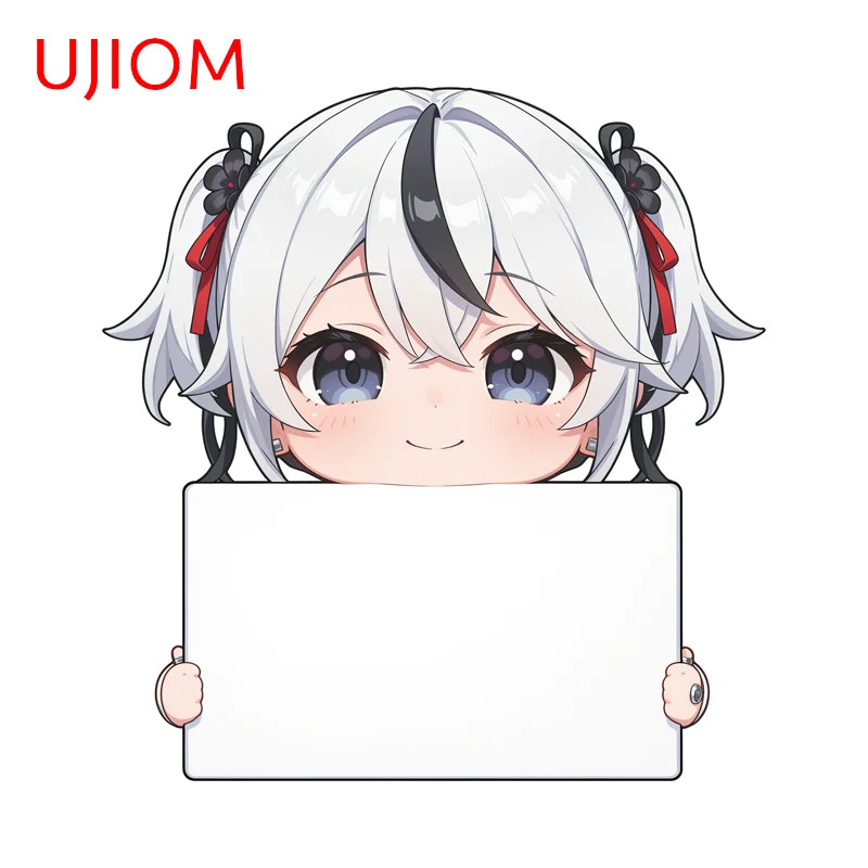 UJIOM For Wuthering Waves Waifus Wall Stickers Cute Sign Holding Style Custom