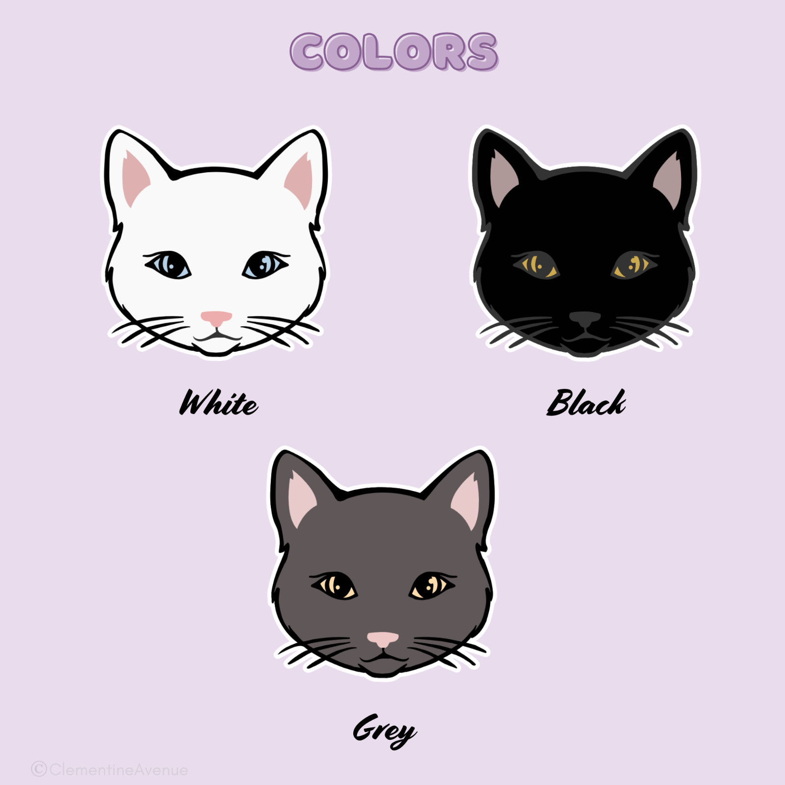 Cat Sticker Kitten Pet Car Window Laptop Water Bottle
