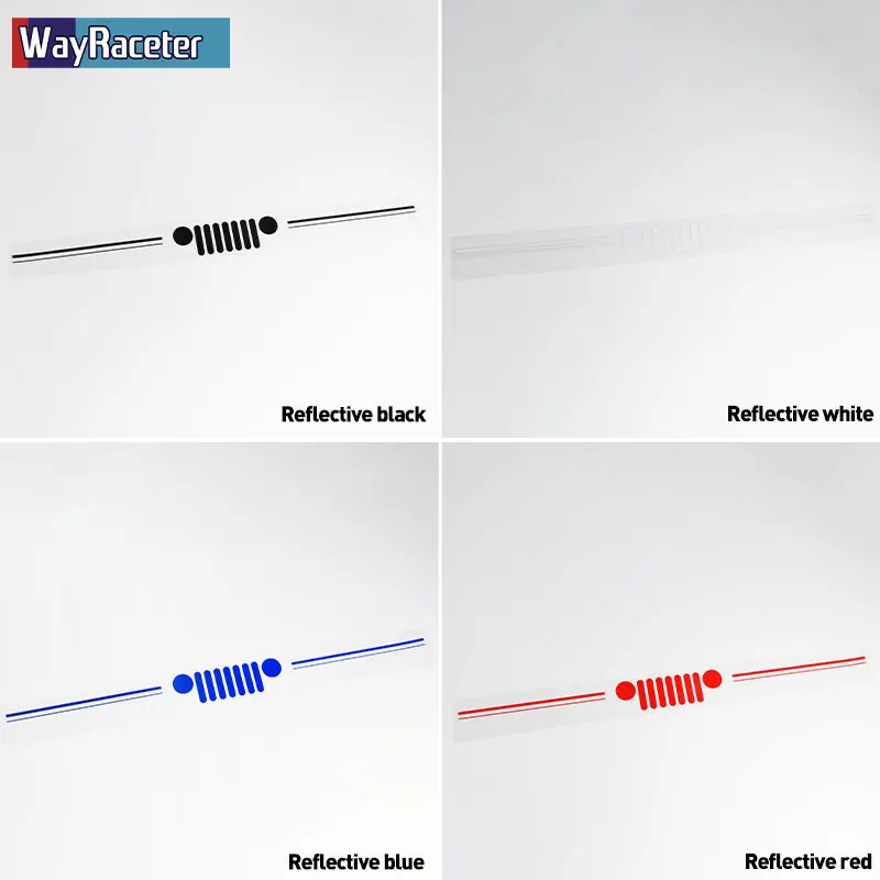 Aftermarket Jeep Wrangler & Gladiator Reflective Grill & Windshield Decal – Viny