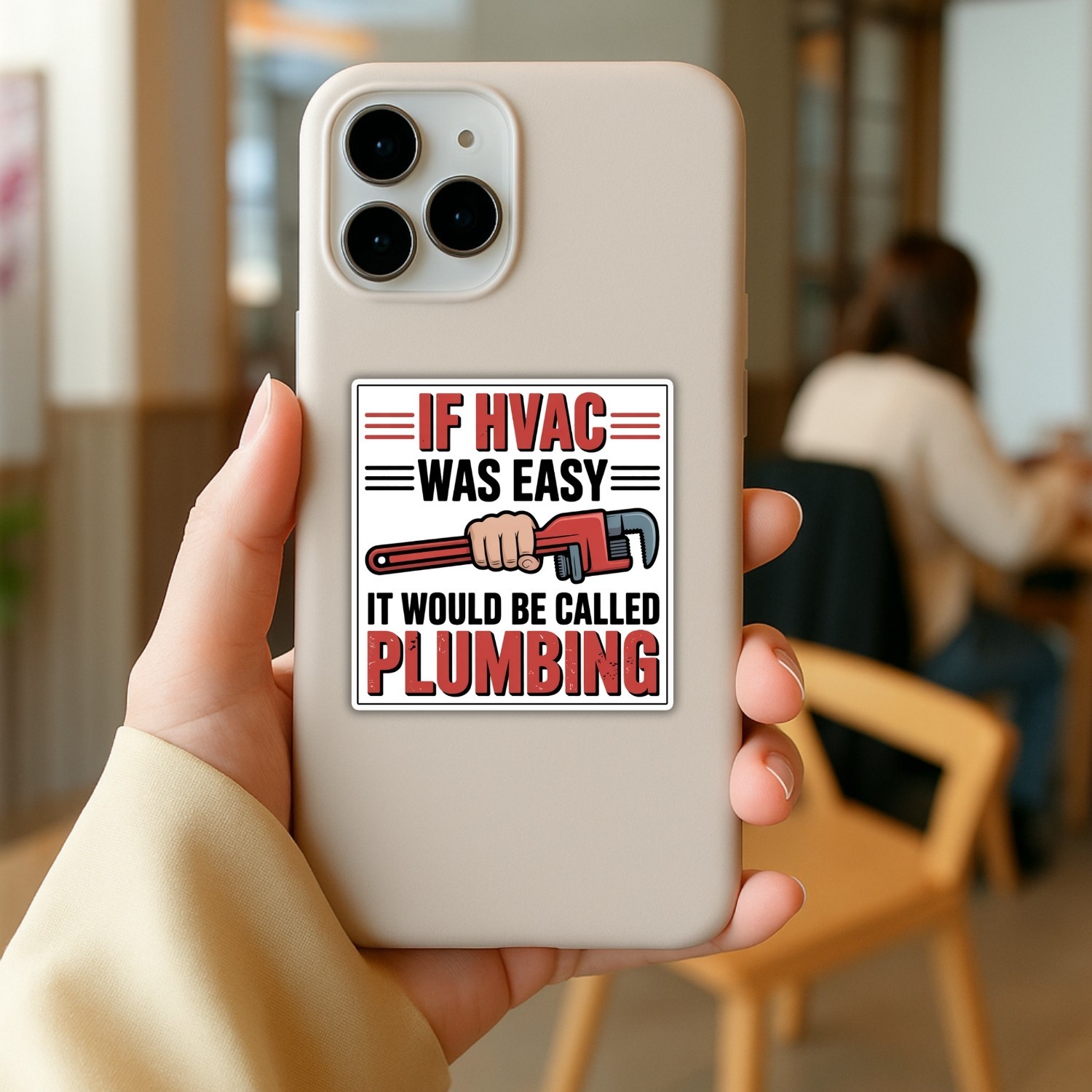 4Pcs If HVAC Was Easy It Would Be Called Plumbing Stickers – Funny Technician