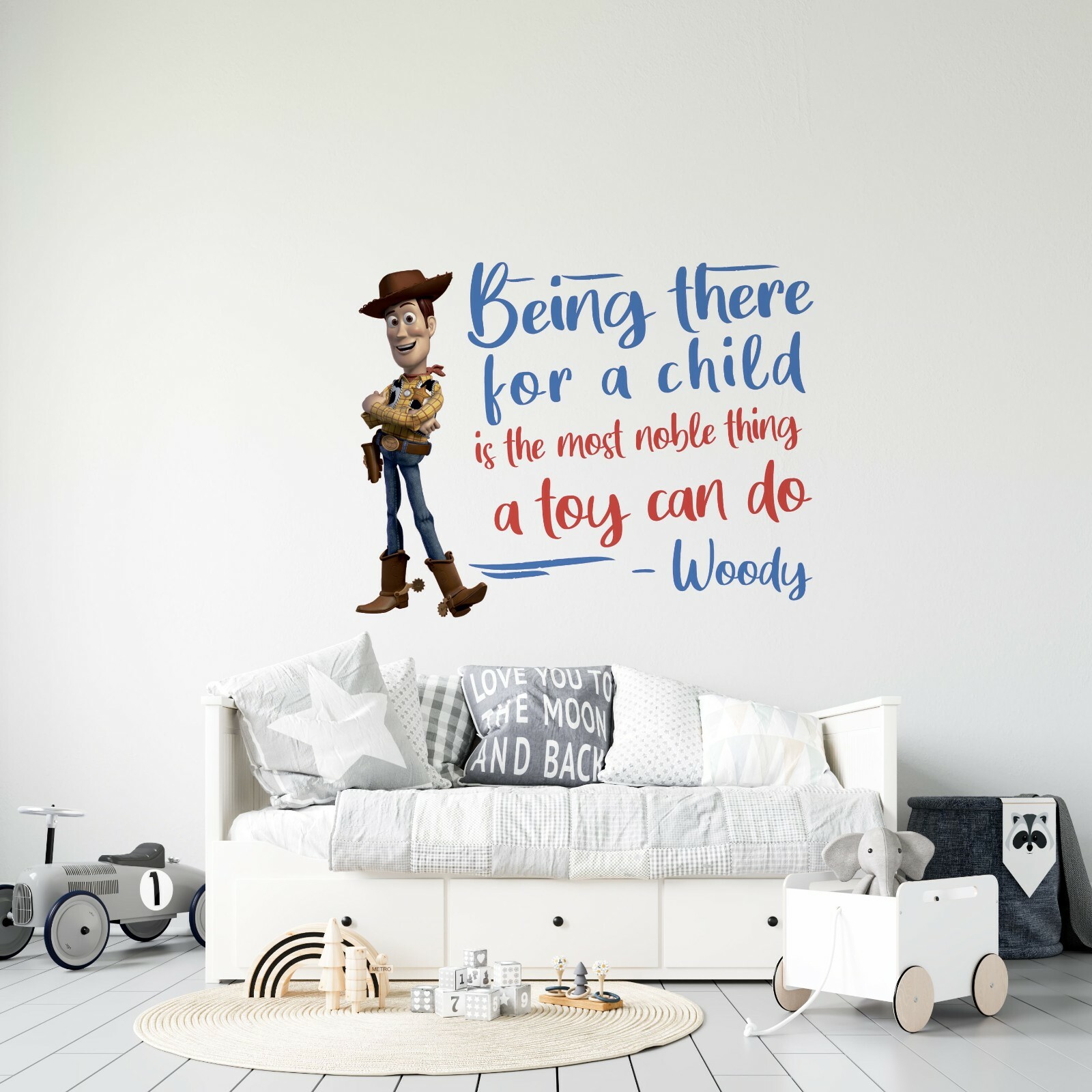 Toy Story Woody Vinyl Home Wall Decor Quotes Kids Bedroom Living Room Decoration