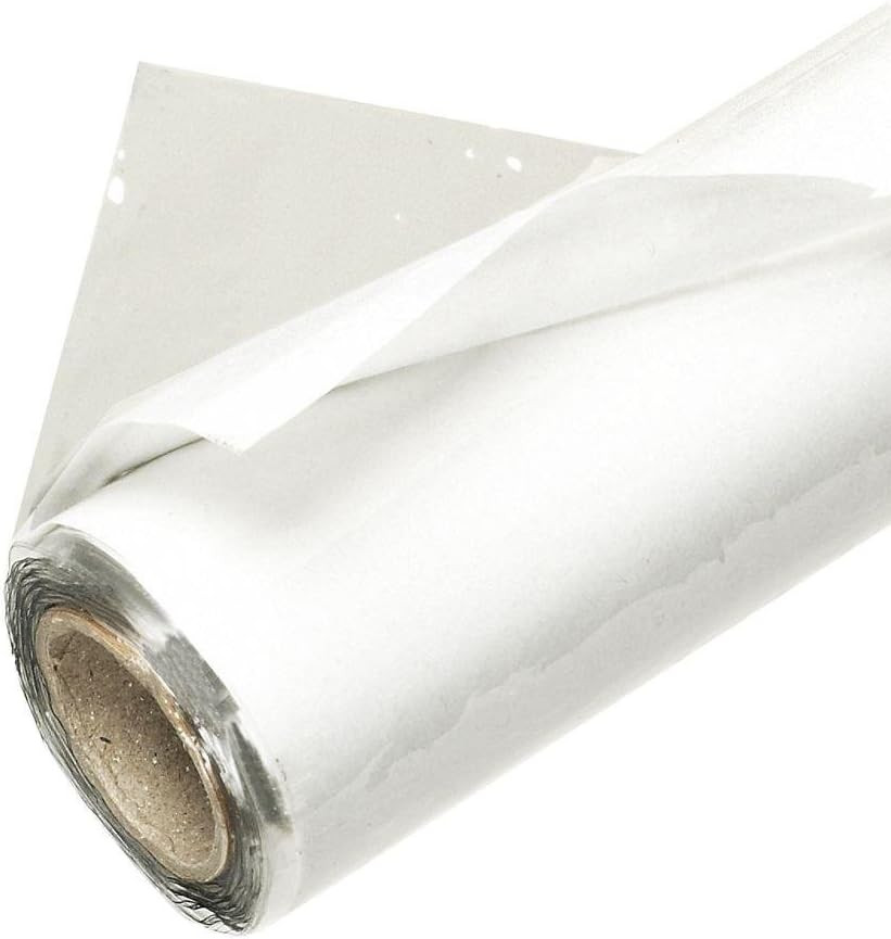 V44216/6 Crystal Clear Vinyl Sheeting-Packaged Rolls, 44" X 18' X 4Mil