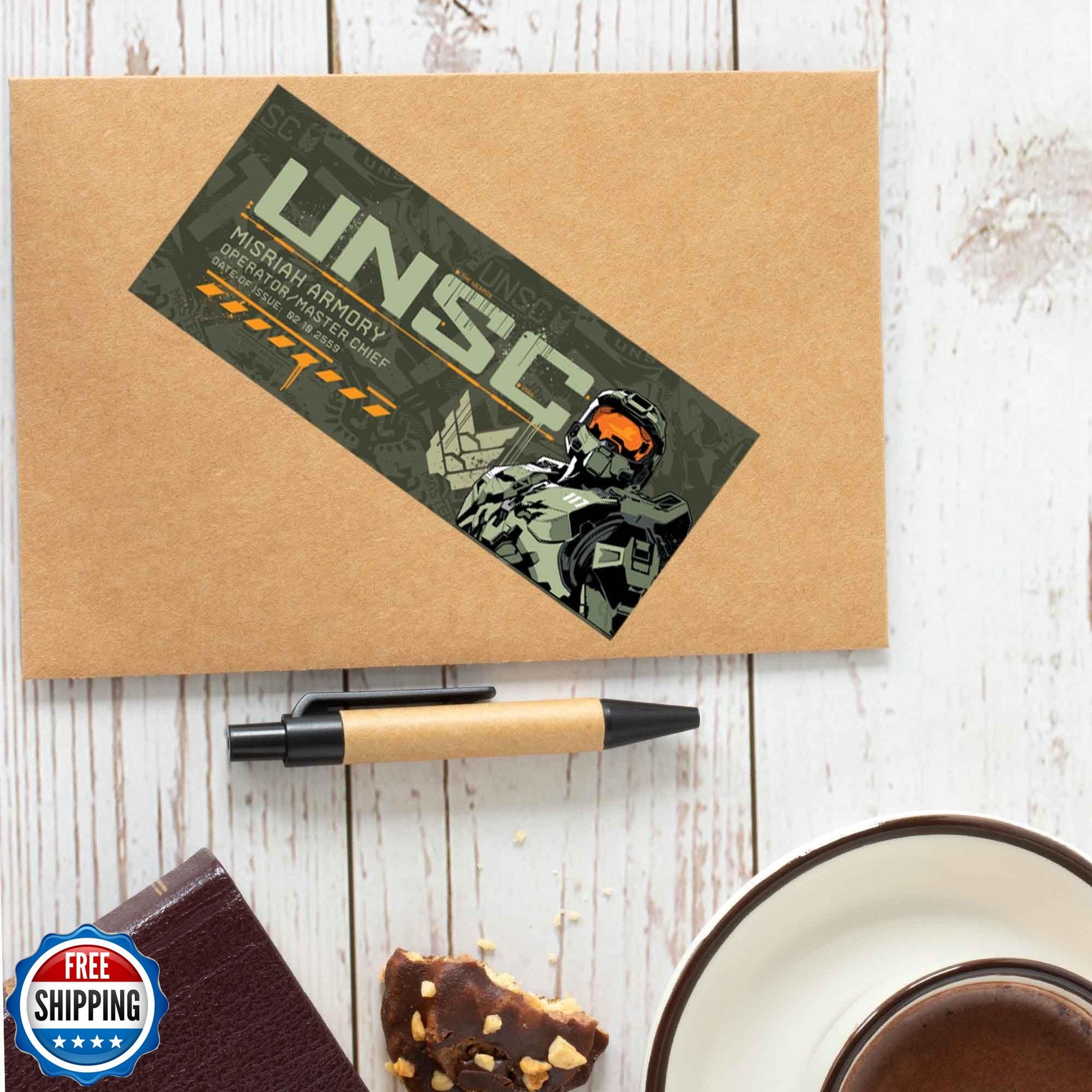 Halo UNSC Adhesive Vinyl Decal – Iconic Halo Sticker for Laptop, Car or Water