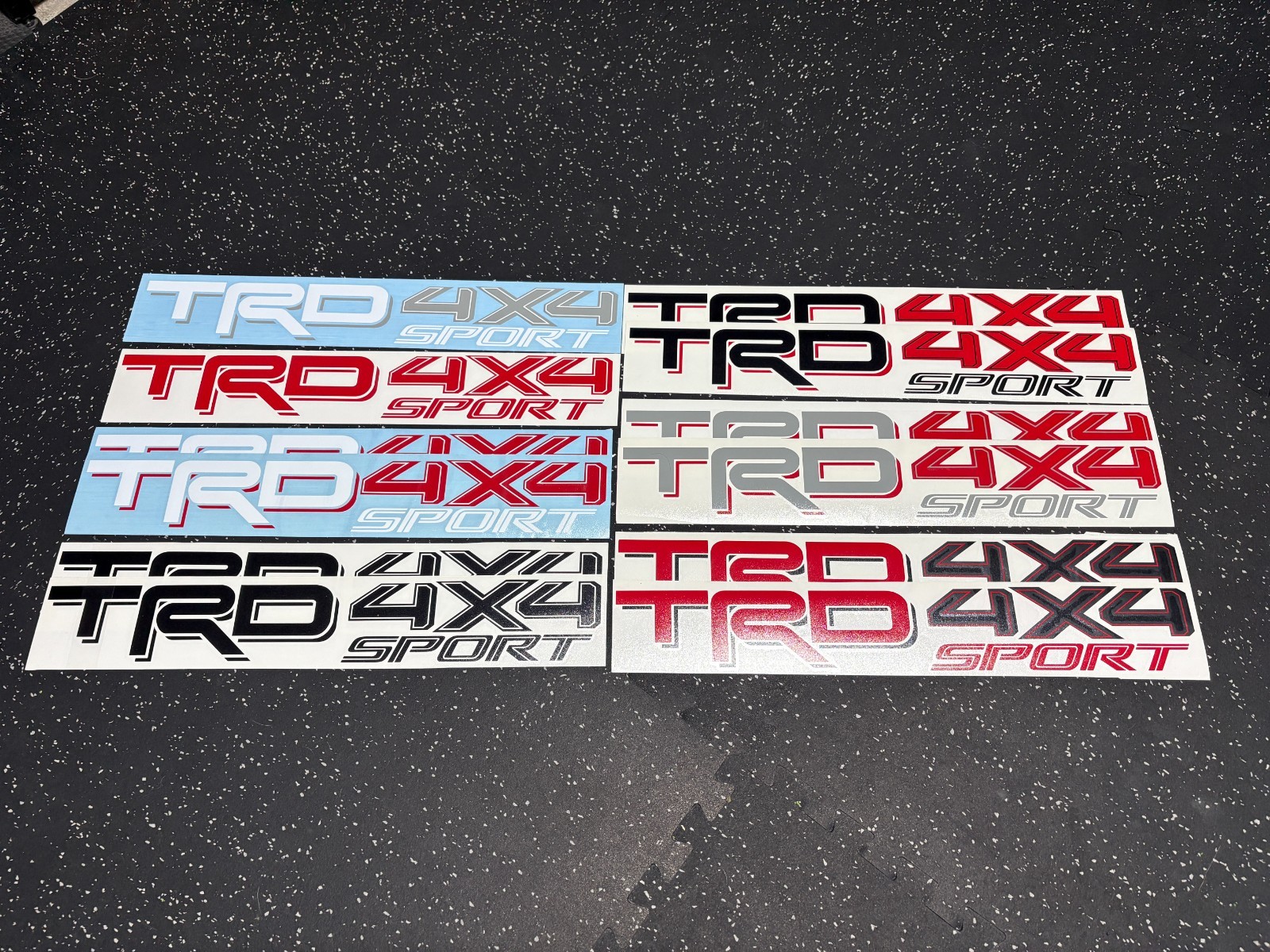 2x White TRD 4×4 Off Road Vinyl Decal fits Tacoma Tundra Truck (Outdoor Use)