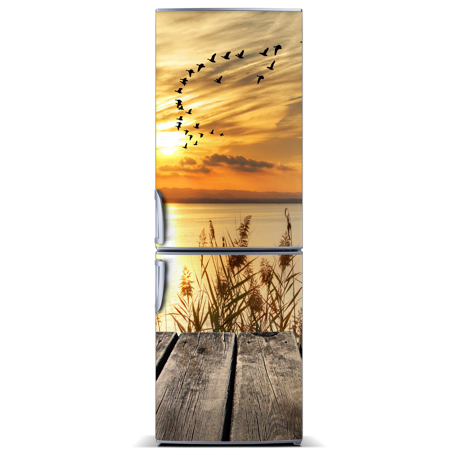 Home Refrigerator Wall Self Adhesive Removable Sticker Decal Landscapes Sunset
