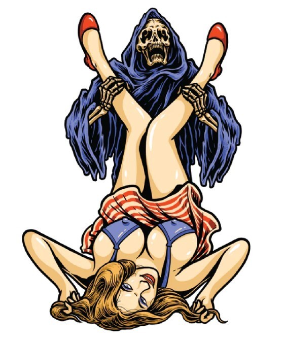 NEW LETHAL THREAT REAPER CALLING MINI DECAL STICKER 2.25"x3.25" RC00304