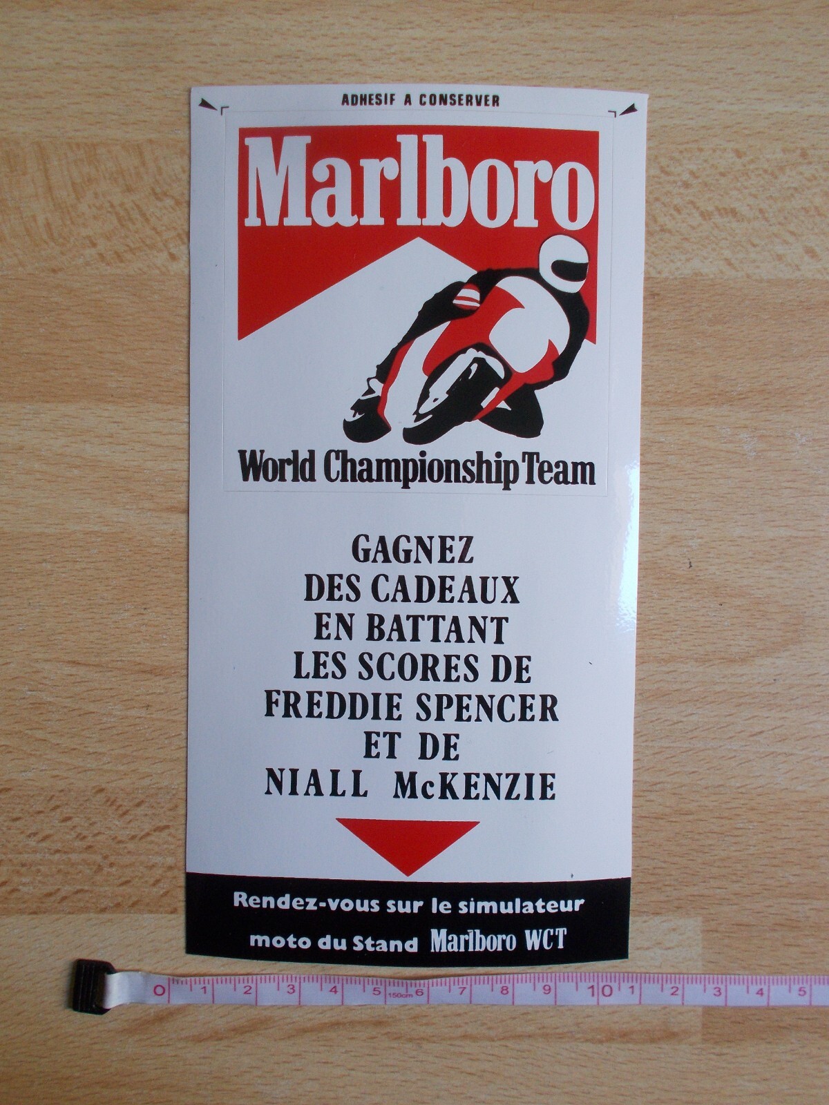 Sticker Motorcycle – Marlboro World Championship Team – Spencer And Mckenzie