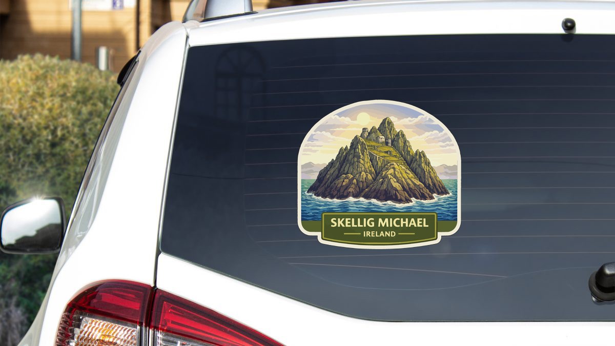 Skellig Michael Ireland Sticker Decal Vinyl Die-Cut World Heritage Sites Series