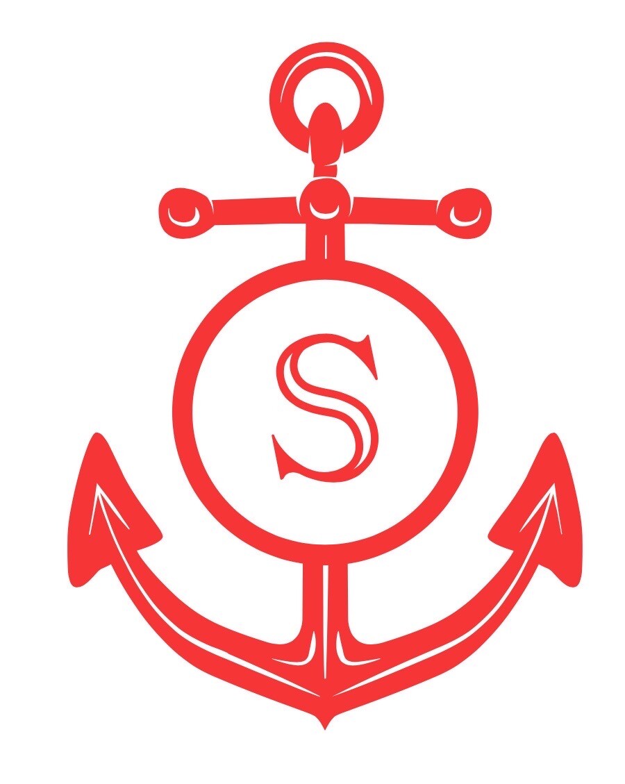 Custom Monogram Decal Oracal 651 Permanent Vinyl – Decor Home Many Sizes Anchor