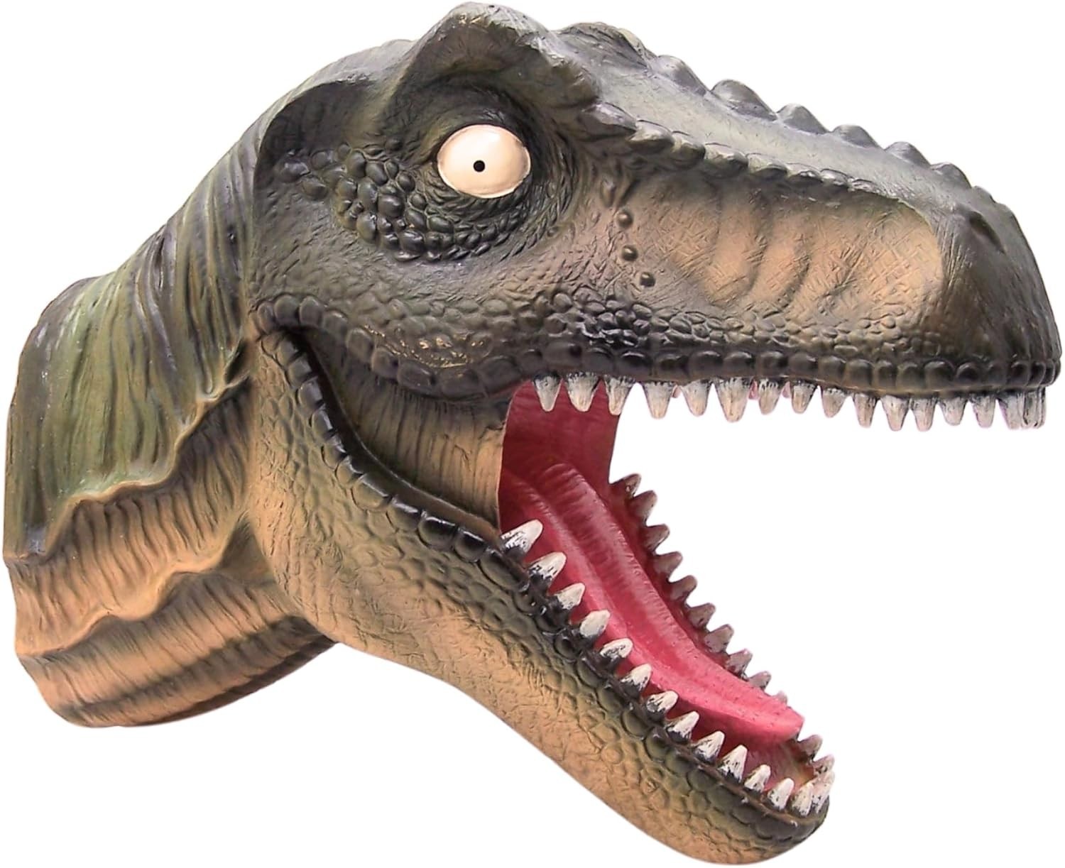 Unique T-Rex Head Wall Sculpture – Fun and Bold Indoor Dinosaur Decor – 17.25"