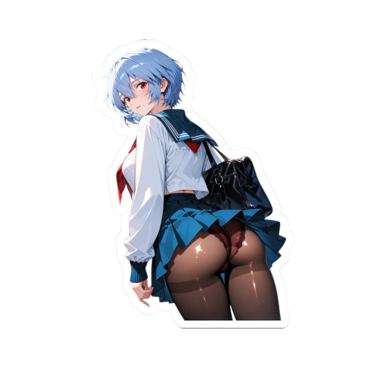 Cute Anime Sticker | Pretty Waifu Decal | $20FreeShipping | FanArt | Rei