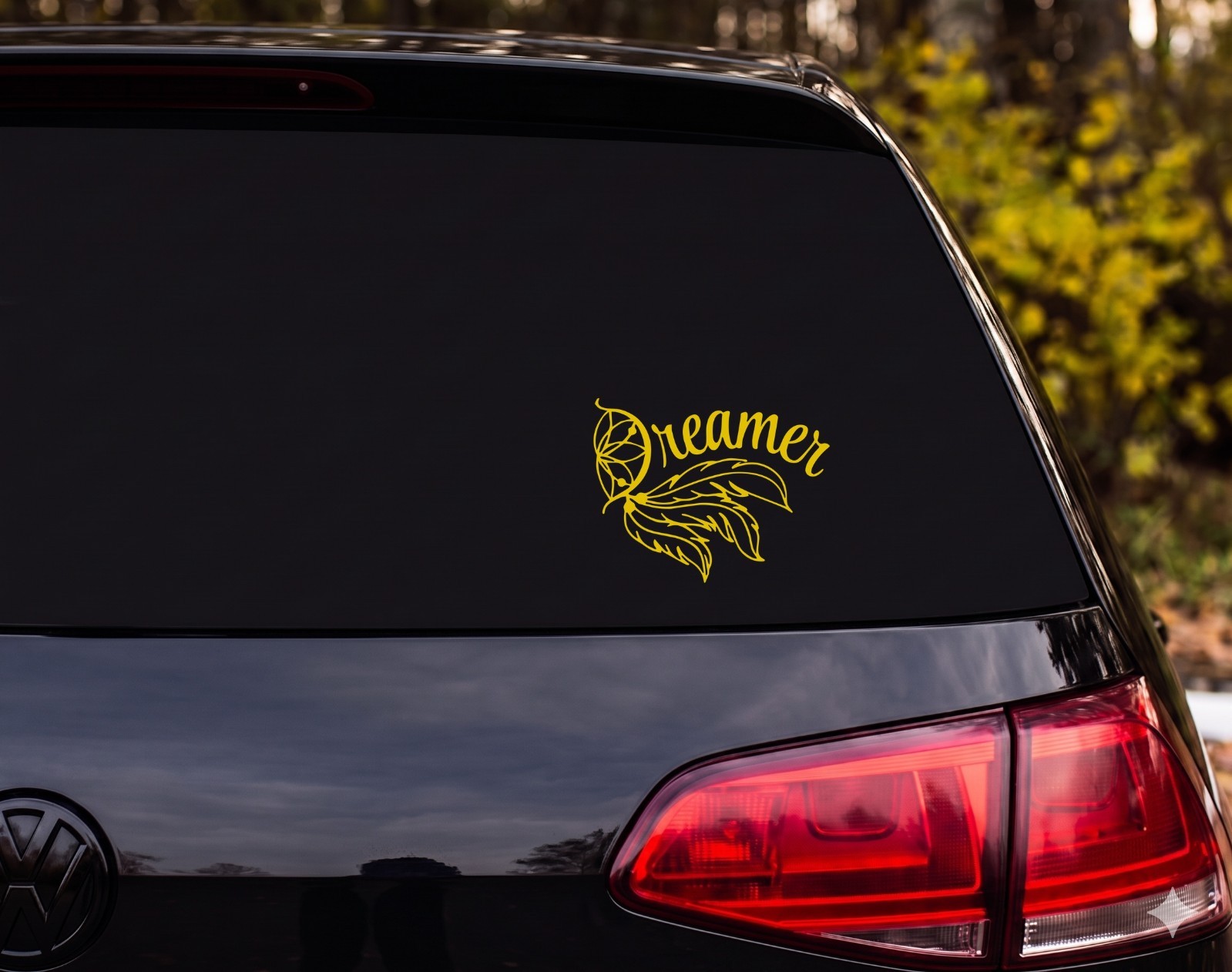 Dreamcatcher Feathers Text Vinyl Decal Sticker Car Wall | Boho Lover Gift