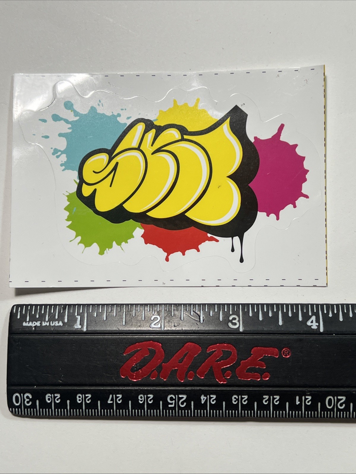SKET One 4” Multi Color Die Cut Vinyl Graffiti Throw Up Sticker