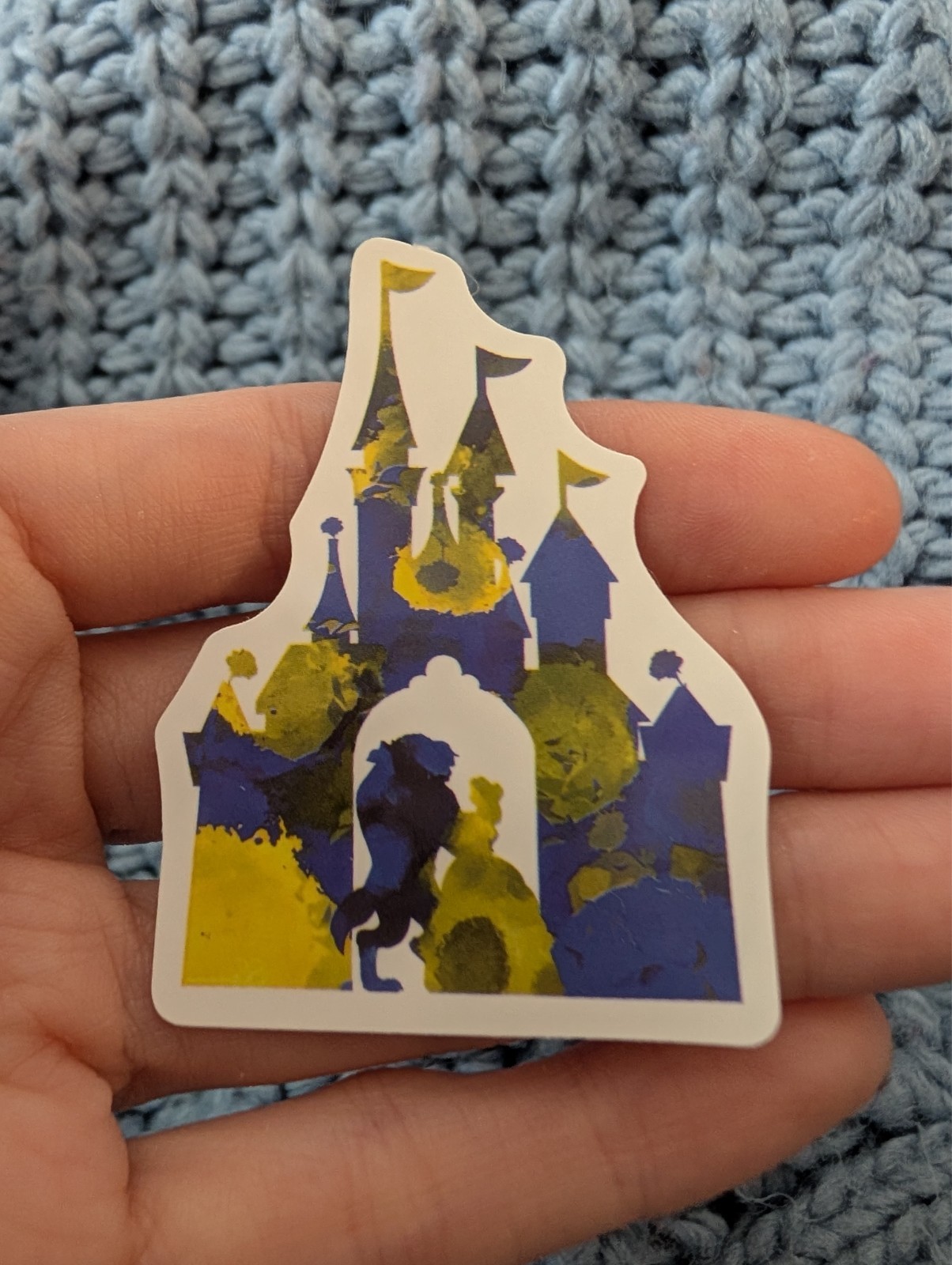 Disney parks, Disneyland, Disneyworld, Castle, Vinyl Sticker, Beauty Beast