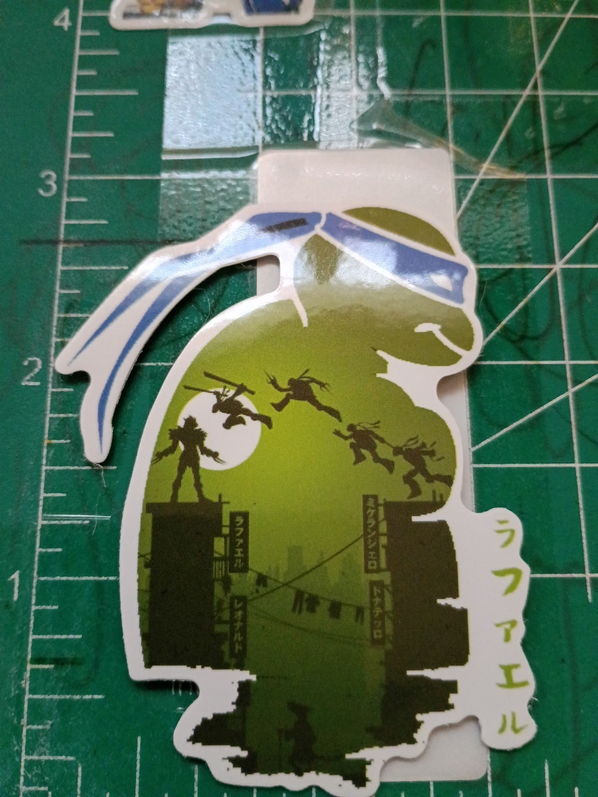 TMNT STICKER X LEONARDO X VYNIL HIGH GLOSS DIE CUT STICKER X 3X2 INCHES STICKER